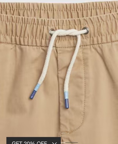 NWT GAP Kids Boys Comfort Stretch Jogger Shorts Sz XL Beige Pull-On #53811 - Picture 2 of 8