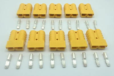 #ad 10 Pack Anderson Power Products SB50 Connectors 10 12 Gauge Yellow 10 12 AWG $47.99
