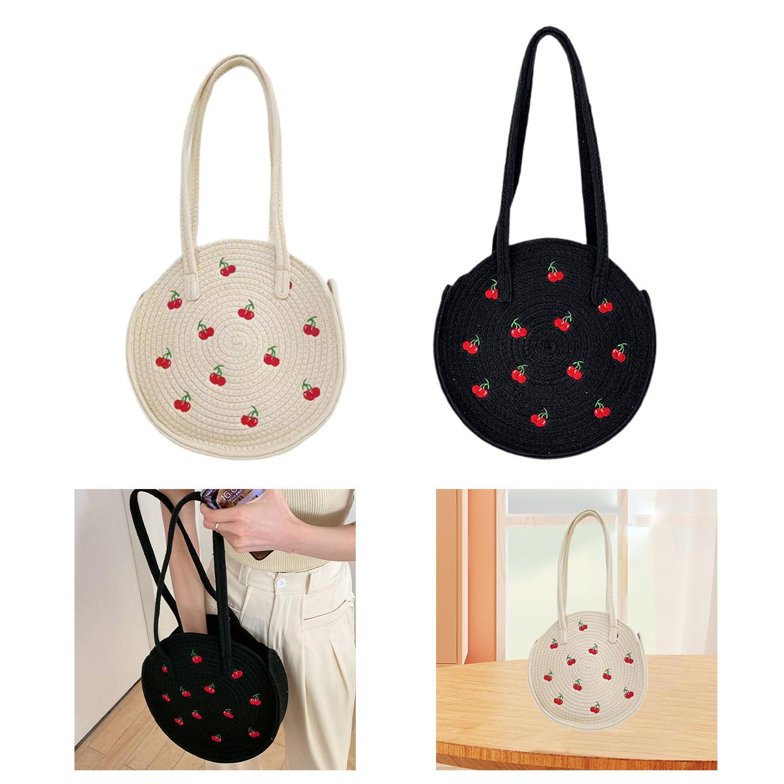 Handwoven Shoulder Bag Large Capacity Birthday Fashion Decorative Beach Bag