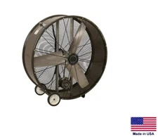 DRUM FAN Industrial - Portable - 36" - 1/2 Hp - 115/230V - 2 Speed - 11,000 CFM