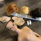 Vintage 870 Barbie Fashion Queen Doll w Original Swimsuit Wigs Shoes Stand JAPAN