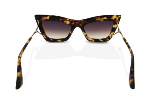 Dita Women's Sunglasses Erasur DTS507-02 Tortoise/Gold/Brown 53mm Authentic - Picture 4 of 10