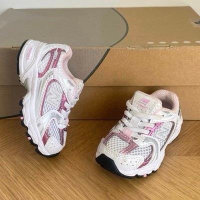 New Balance 530 Metallic Pink/White Toddler Sneakers IZ530RK- SZ 4