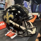 Rashid Shaheed Signed New Orleans Saints Full Size Helmet "Who DAT!" BAS Witness
