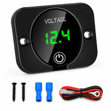 Battery Voltage Gauge Dc Volt Meter 12v 24v Led Digital Display Voltage Meter Battery Voltage Gauge Dc Volt Meter 12v 24v Led Digital Display Voltage Meter