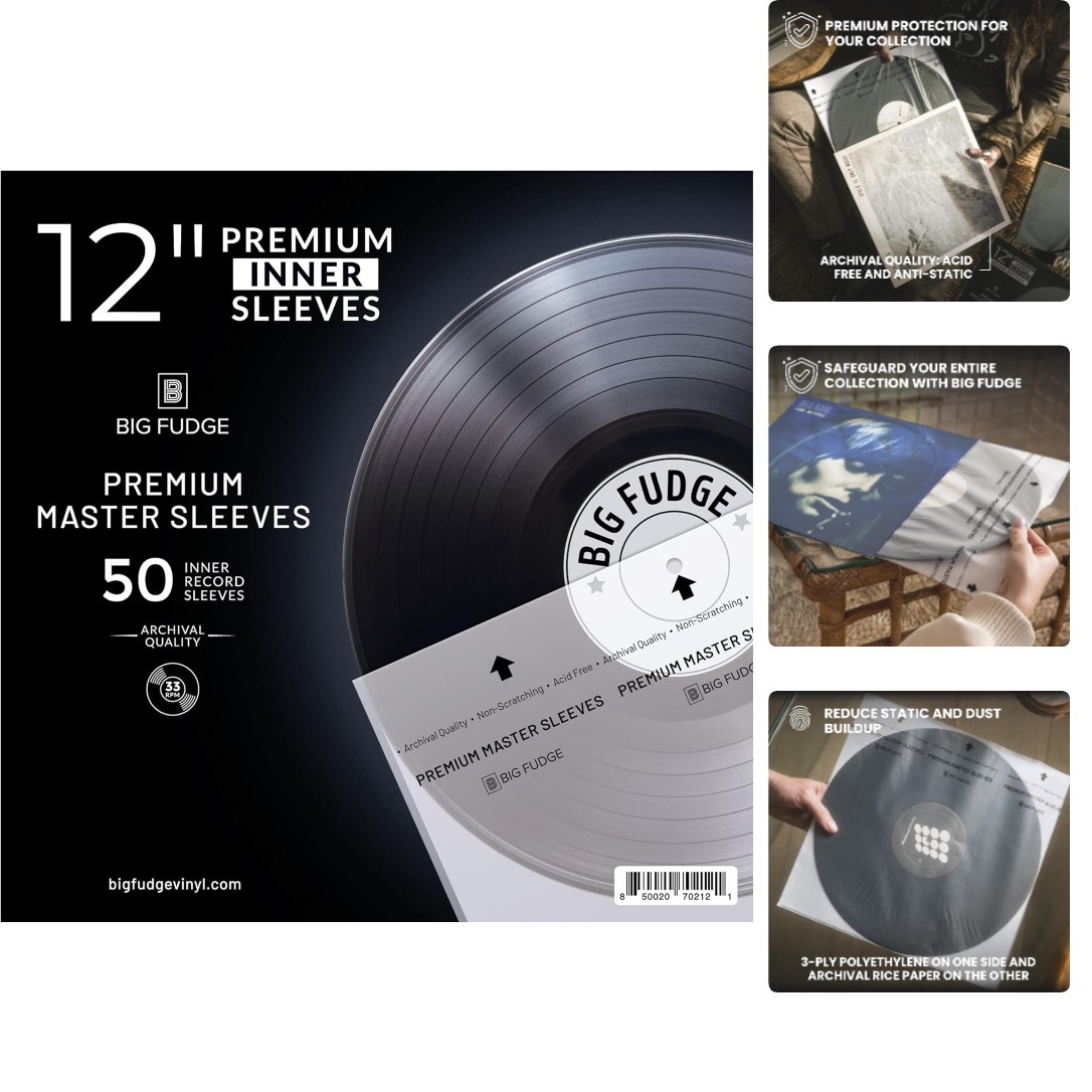 Maximize Your Vinyl Collection's Lifespan - 50pcs  12 Inch Record Sleeves