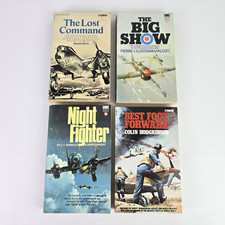Vintage War Plane Books Bundle 4 x Corgi Paperbacks 1969-1978 Fighter World War