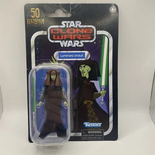 Star Wars Clone Wars Kenner Luminara Unduli action figure Lucasfilm, New in Box