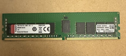 KINGSTON 16GB DDR4 PC4-19200T-R 2400MT/s 1Rx4 ECC Reg Memory KVR24R17S4/16I