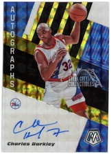 Charles Barkley 2019-20 Panini Mosaic Black Gold Auto 6/8
