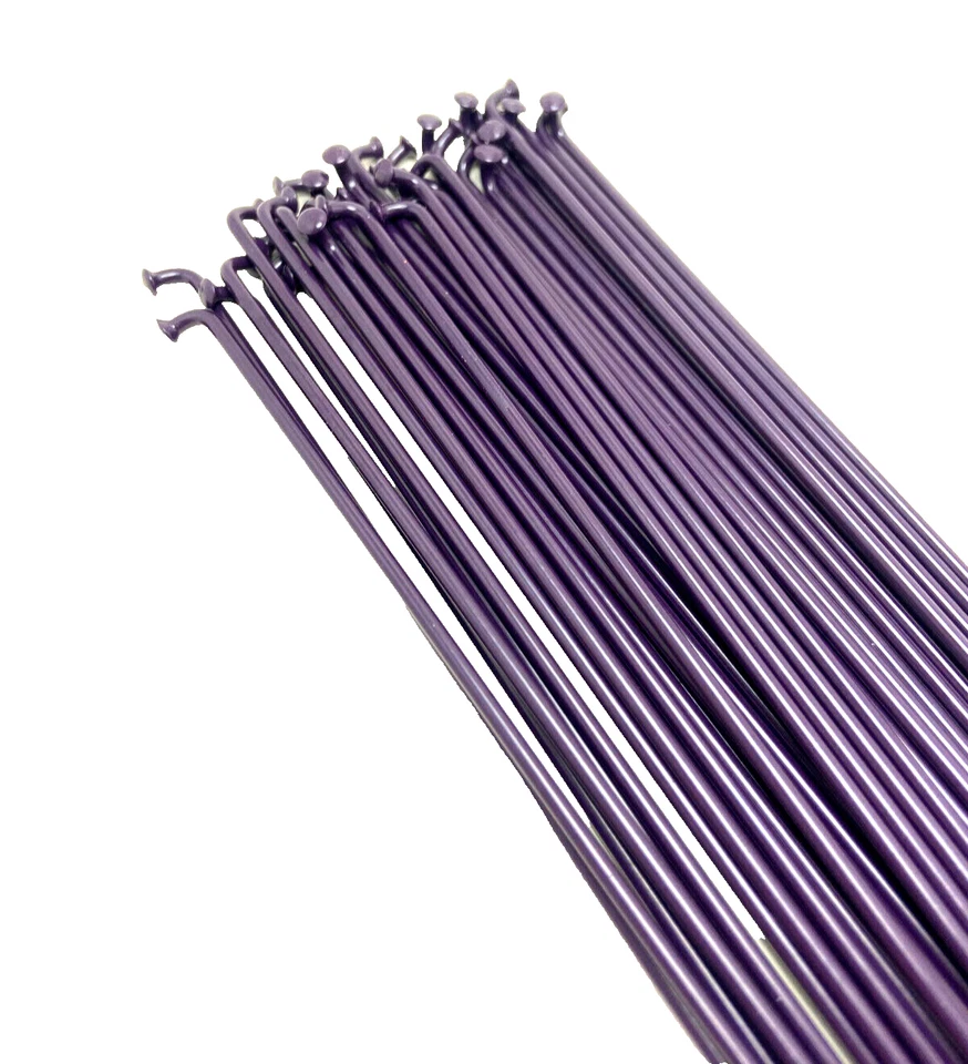 49 x RADIOS BICICLETA BMX SHADOW CONSPIRACY 290 mm 14G HARO GT PÚRPURA NUEVO Foto 2 de 4