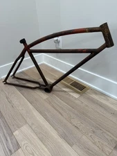 1935 36 Prewar Schwinn Straight Bar Double Diamond Frame Balloon Tire Bike