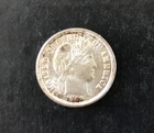 1908 P Barber Dime, 90% Silver, Toning, Uncirculated, Possible Low Mint State