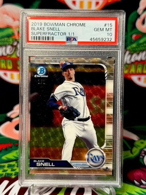2019 Bowman Chrome Blake Snell Superfractor 1/1 PSA 10 #15