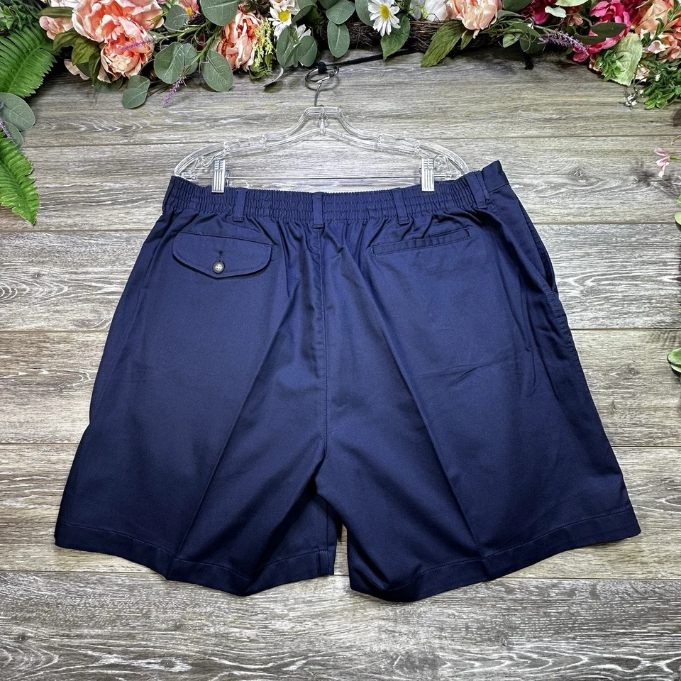 Pantalones Cortos Towncraft Para Hombre Azul Informal Cintura Elástica Talla 40-42 Excelente Foto 2 de 4