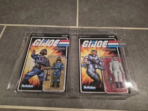 Super7 GI Joe ReAction Lot of 2 - Cobra Trooper  Camouflage & Gamemaster Drone