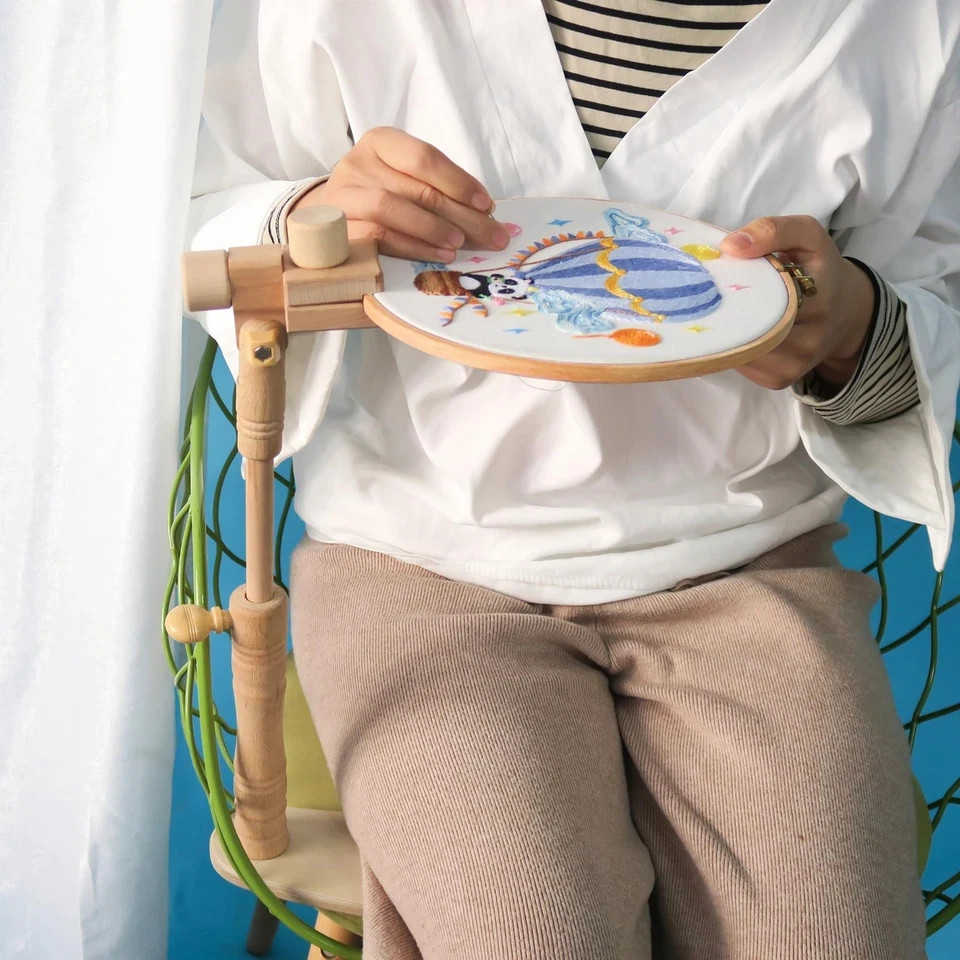 Adjustable Embroidery Hoop Stand Embroidery Stand Hands-Free Cross Stitch Holder