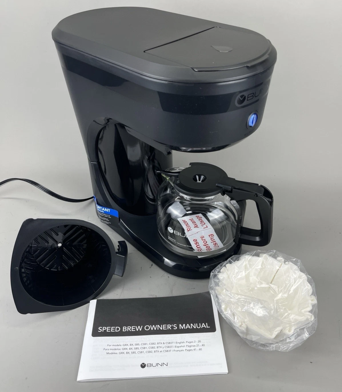BUNN SBS Speed Brew Select Coffee Maker, Black, 10 Cup