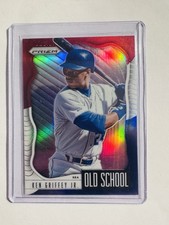 2021 Panini Prizm - Old School Ken Griffey Jr #OS-2 Red White & Blue Prizm