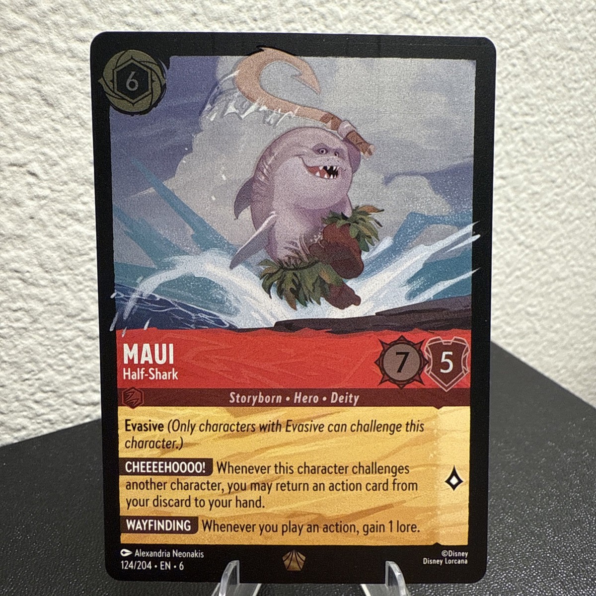 Disney LCG マウイ 124/204 Disney Lorcana TCG Maui Half-Shark 124/204 Azurite Sea Legendary