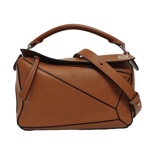 LOEWE Puzzle Handbags Leather Brown Free Shipping | Duties Paid