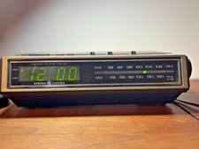 Vintage GE General Electric Digital AM/FM Clock Radio 7-4655A 1970s Works Tested