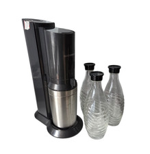 Sodastream Crystal 3.0 Sparkling Water Maker With 3 Glass Bottles