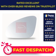 Mirror Glass fits OPEL INSIGNIA A 1.6D Left 15 to 17 N/S Passenger Side Door New