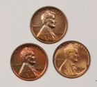 3 Different Earlier Date BU Details Lincoln Cents- 1932, 1932-D, 1934-D, No Res!