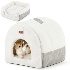 Cat Bed Cave for Indoor Cats - 2 in 1 Cat Cave for Kittens and Small Pets wit...
