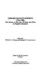 Gerard Manley Hopkins 1844-1889 : New Essays on His Life, Writing