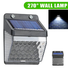 LED Solar Wall Light PIR Motion Sensor Waterproof Outdoor Garden Security Lamp
