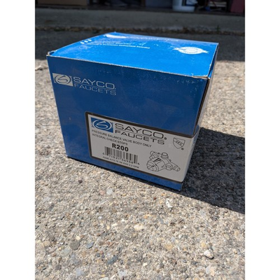 #ad Sayco Faucets R200 Pressure Balance Valve Body Only Integral Check Stops NEW $69.95