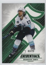 2024-25 Upper Deck Credentials Green 3/25 Brandon Tanev #95 a4c