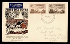 DR WHO 1955 AUSTRALIA FDC ROYAL MAIL COACH COMBO 2.00 M81157