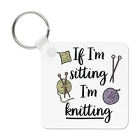 Falls Ich Bin Sitzender Knitting SchlüSselanhäNger Worlds Best Awesome Mum Funny