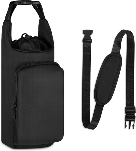 Porta Borraccia Zaino, Portaborraccia Tattico Militare Borsa per Borraccia, Regolabile Cintura Porta Bollitore, Borsa Tattica per Bottiglia D'acqua Militare con Coulisse per Escursionismo, Campeggio
