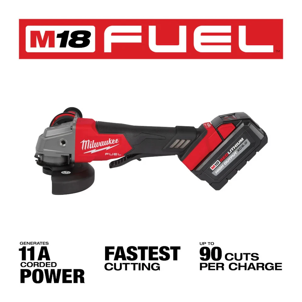 Milwaukee 2991-22 M18 FUEL 18V Compact Impact Wrench / Grinder Combo Kit - Image 3 of 4