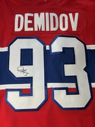 Ivan Demidov Signed Jersey Auto Autographed Custom NHL MONTREAL CANADIENS