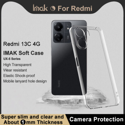 For Xiaomi Redmi 13C 4G Case (Not 5G) Phone Case With Glass