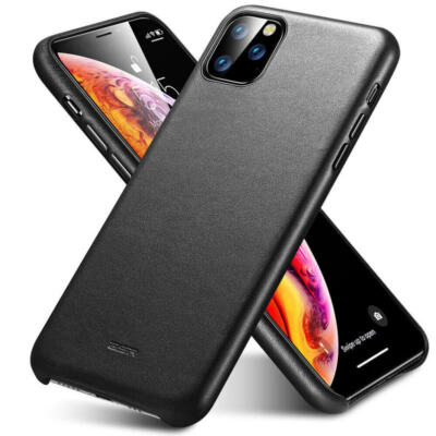 ESR Premium Luxus Metro Leder Hülle Cover für Apple iPhone 11 Pro schwarz
