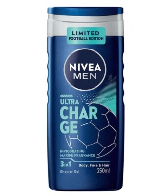 19,30 /L - 6er Pack NIVEA Duschgel Men 3in1  Ultra Charge  - 250ml