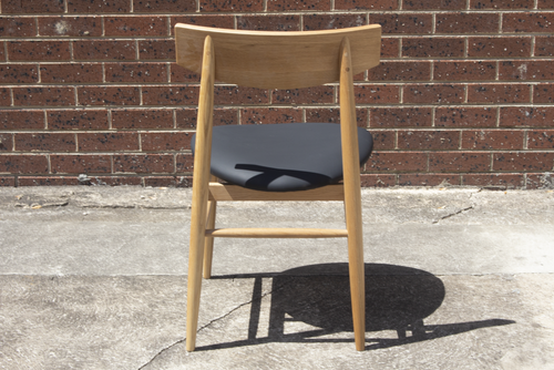 Berwick Dining Chair - Solid American Oak - Natural or Black finish - Picture 10 of 11