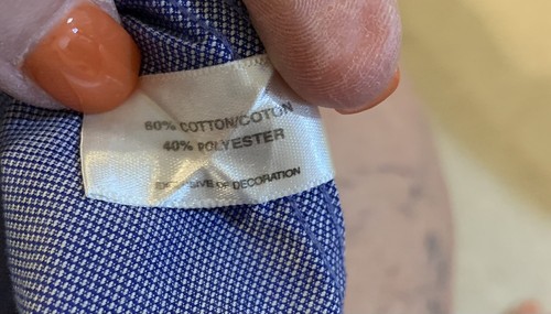 CUTTER&BUCK Mens Blue Button Up In XLT. White Buttons. - Picture 7 of 7