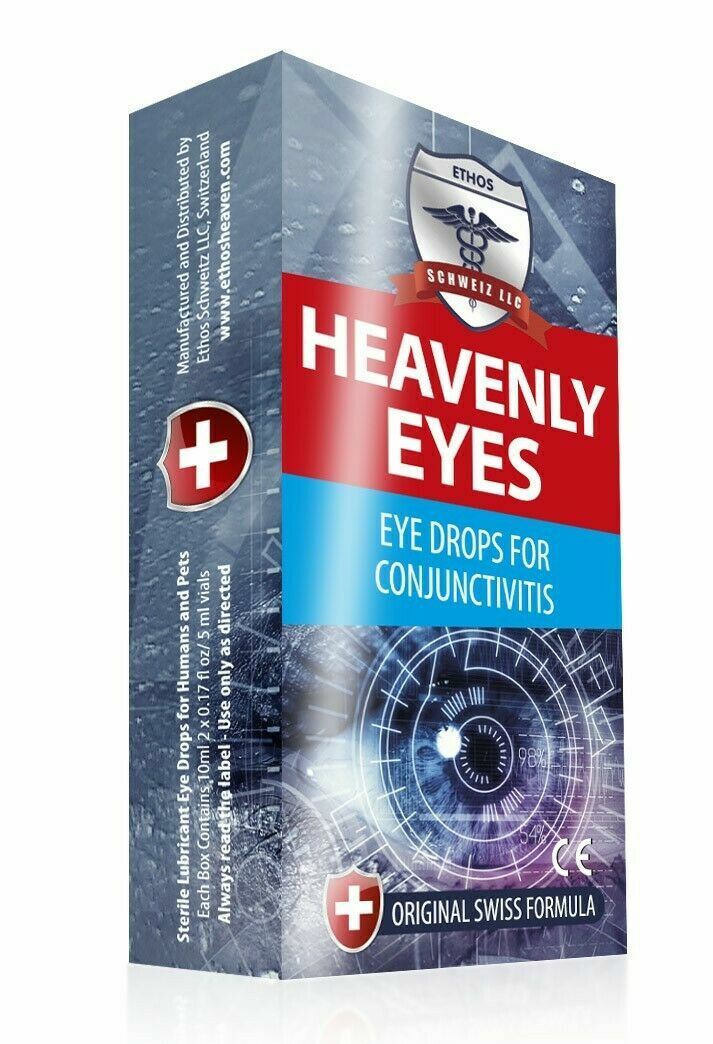 Ethos Heavenly Eye Drops for Red Eyes Irritations and Conjunctivitis 2 x 5ml