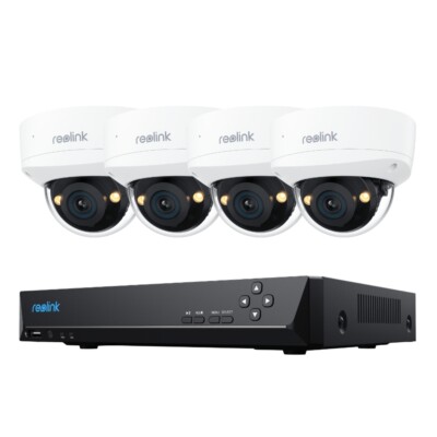 Reolink 12MP IK10 Überwachungssystem 145° Blickwinkel PoE IP Kamera Aussen Set