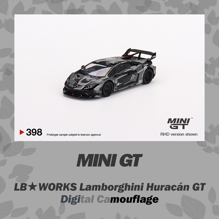 minigt / 1/64 LB-Silhouette Huracán GT Mini GT 1/64 Lamborghini Huracan GT LB Silhouette LBWK Rosso