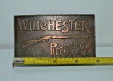 Vintage Winchester Repeating Arms Gun Belt Buckle