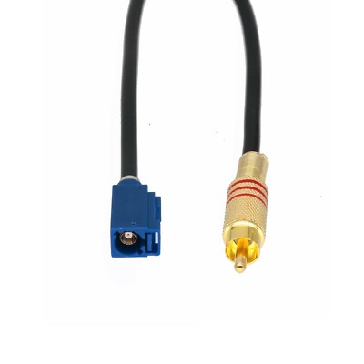 GPS Navigation Fakra C 5005 Blue Female to TV RCA Phono Male RG58 Cable 1~16FT