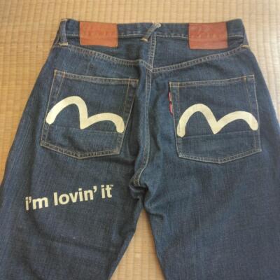 McDonalエビスコラボデニム EVISU X McDonald's Collaboration Men Jeans Denim Pants